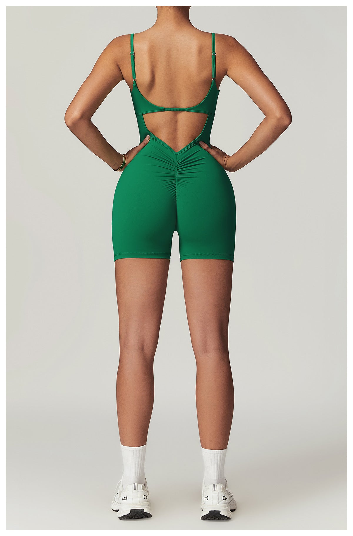 Women Jumpsuit Hip Lifting Tight Fitting One-piece Yoga Suit Quick Drying Sports Fitness Jumpsuit
