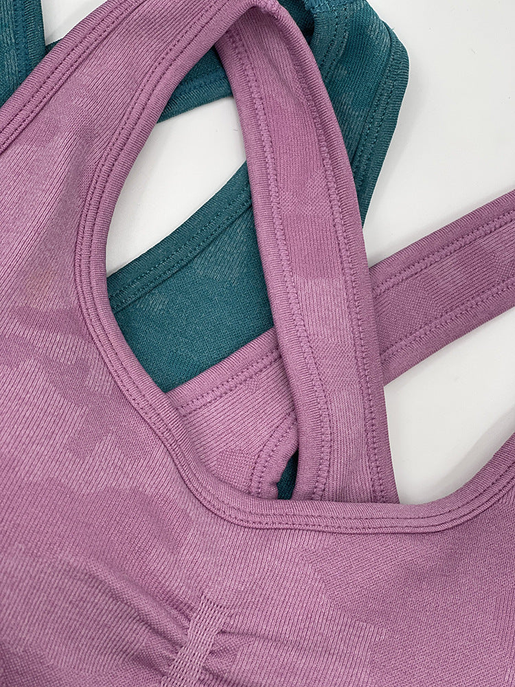 Women Jumpsuit Fitness Yoga Sports One-piece Suit Breathable Tight Elastic Sleeveless Jumpsuit