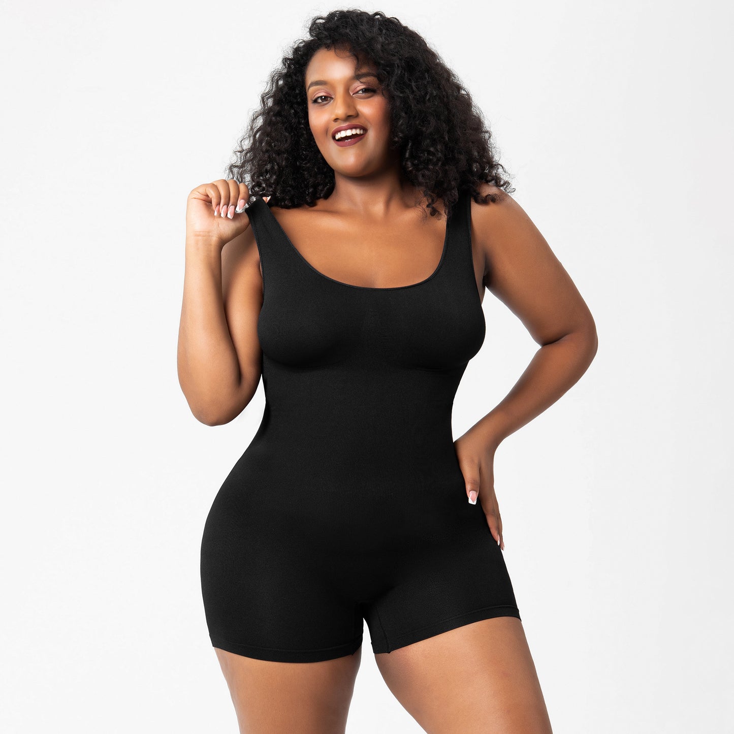 Plus Size Bodysuit Women Tights Fitting One-piece Bodysuit Shapewear Body Hugging Vest Underwear