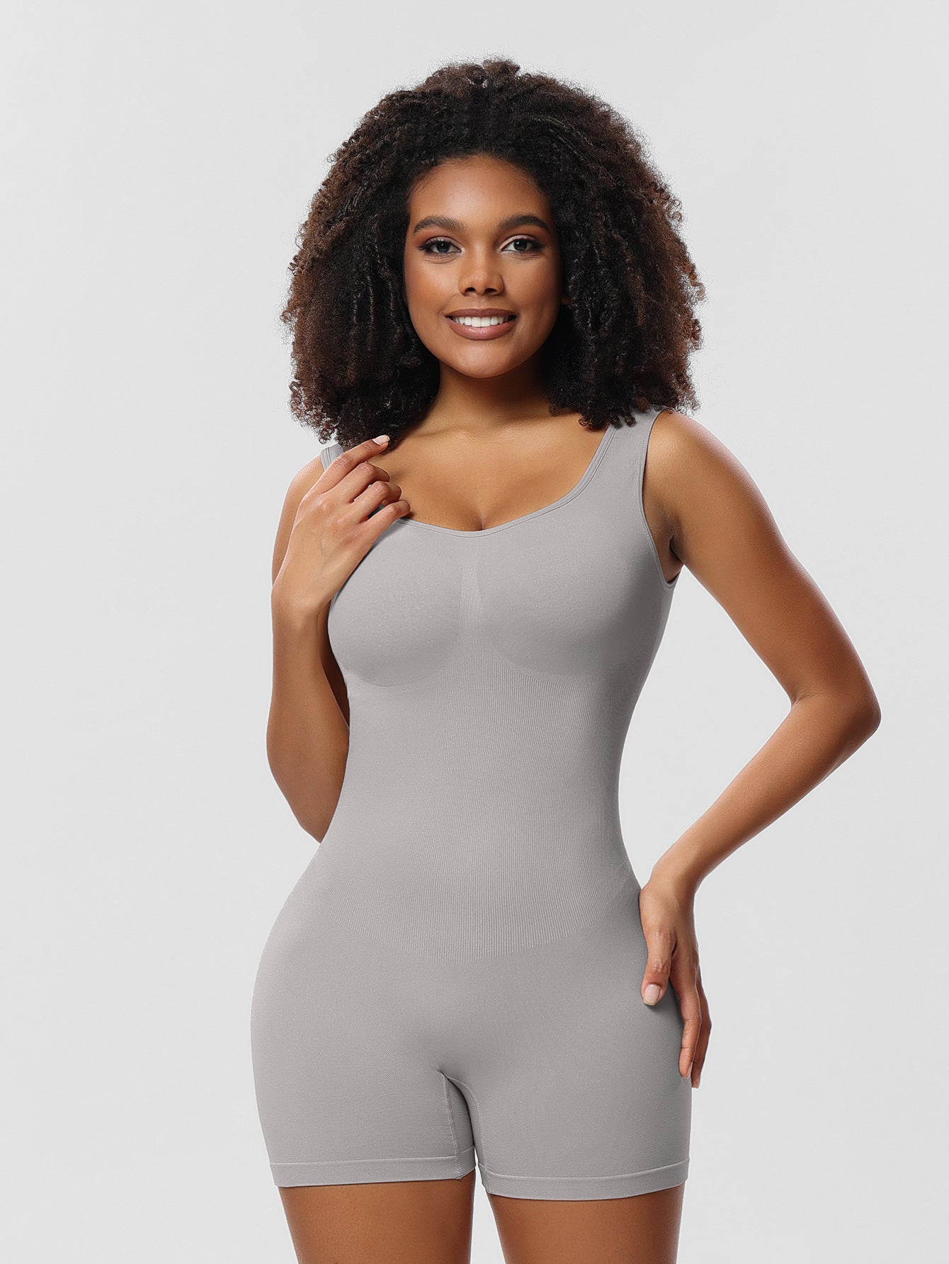 Plus Size Bodysuit Women Tights Fitting One-piece Bodysuit Shapewear Body Hugging Vest Underwear