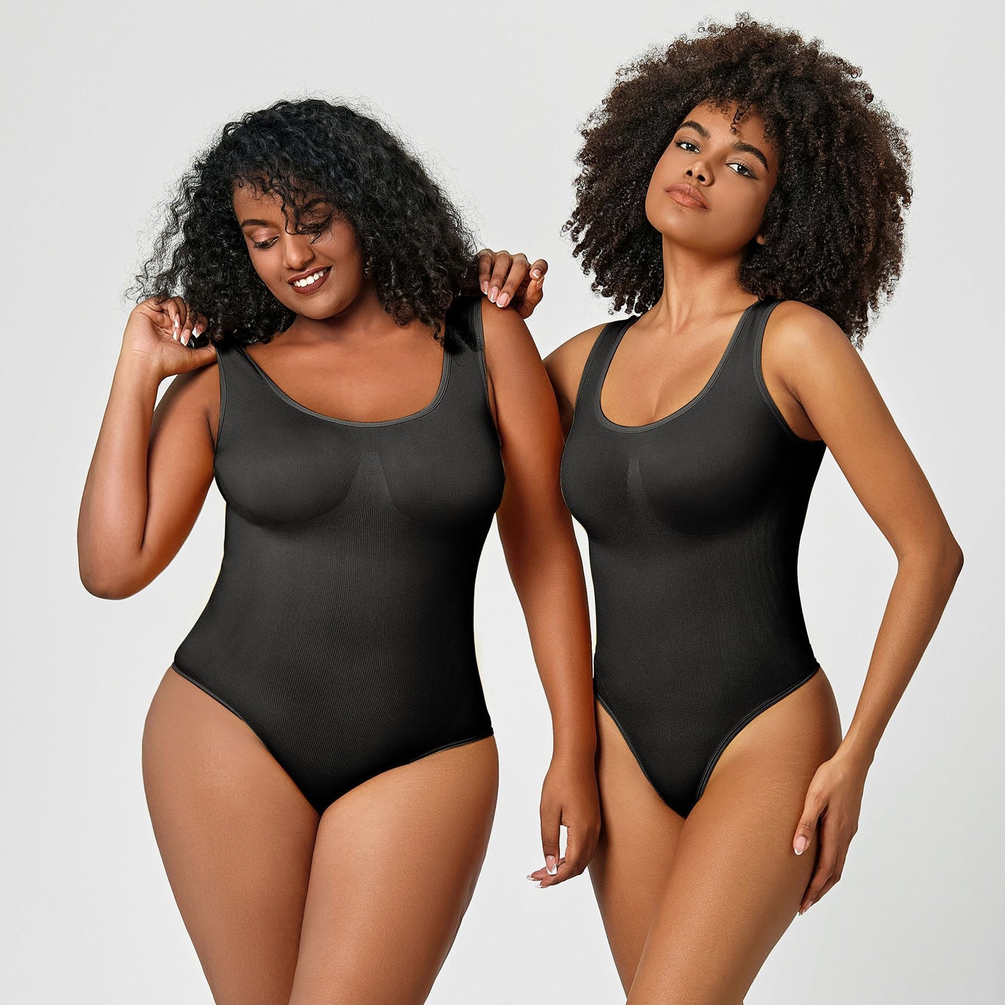 Plus Size Bodysuit Seamless One-piece Shapewear Women Tight Corset Underwear Jumpsuit Tank Top Thong Bodysuit