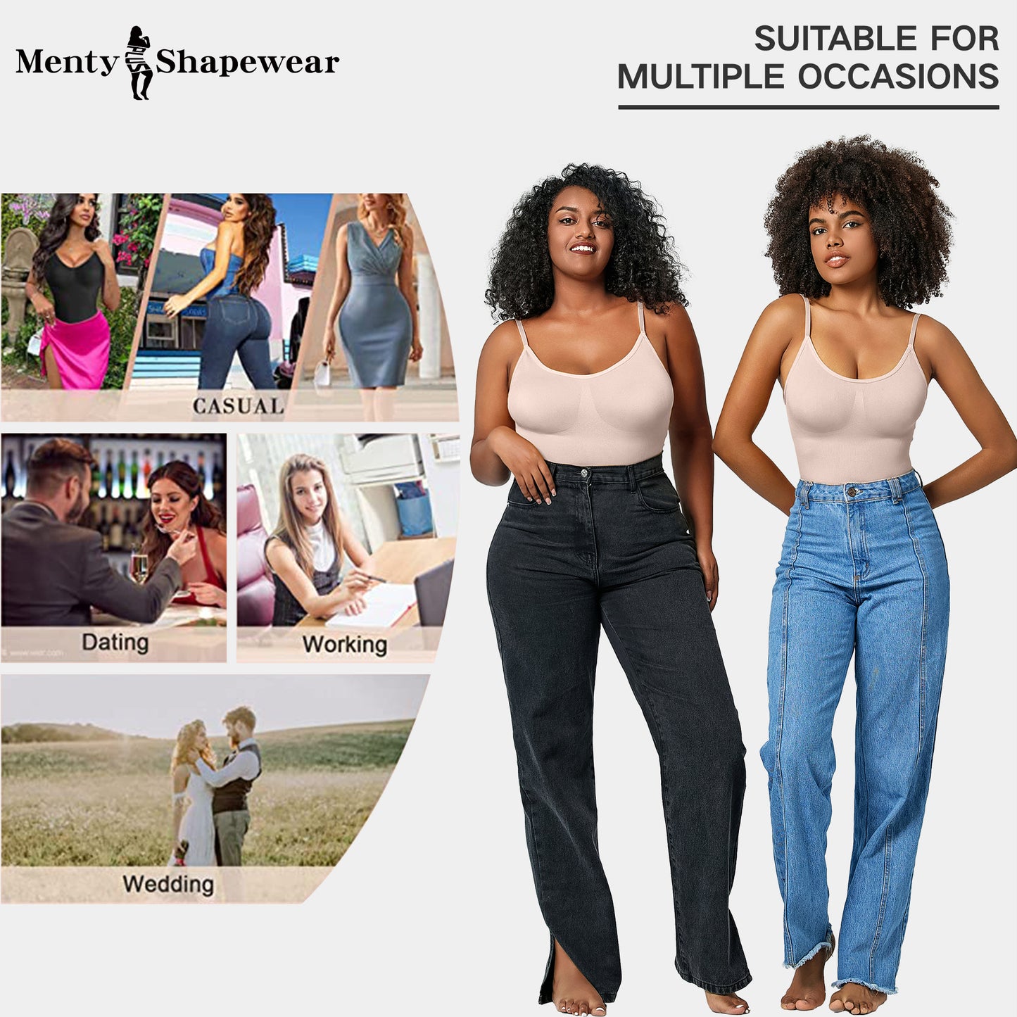 Plus Size Bodysuit Seamless One-piece Shapewear Women Tight Corset Underwear Jumpsuit Tank Top Thong Bodysuit