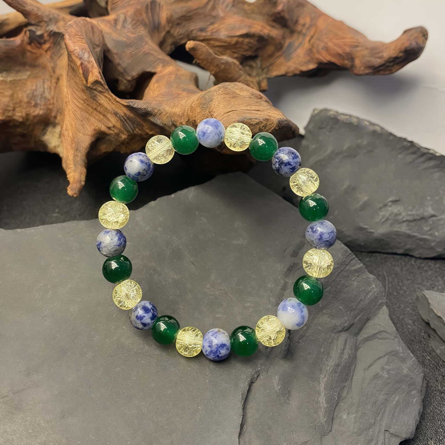 Crystal Bracelet Pink Cat Eye Stone Bracelet Yellow Crystal Fashionable Crystal Jewelry Blue Dot Yellow Explosive Natural Stone