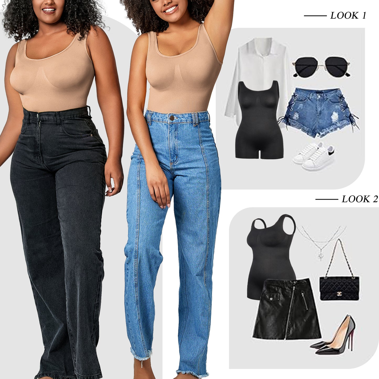 Plus Size Bodysuit Women Tights Fitting One-piece Bodysuit Shapewear Body Hugging Vest Underwear