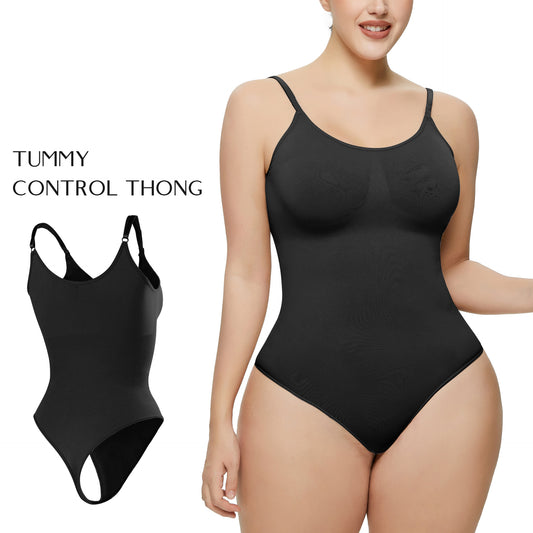 Plus Size Bodysuit Seamless One-piece Shapewear Women Tight Corset Underwear Jumpsuit Tank Top Thong Bodysuit