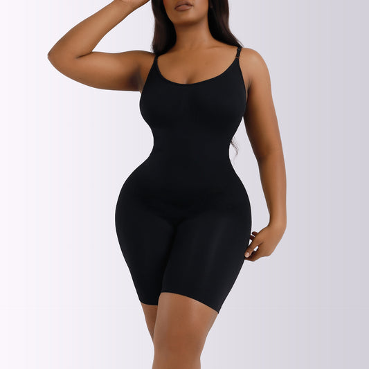 Plus Size Bodysuit Women Seamless One-piece Shapewear Bodysuit Adjustable Underwear Jumpsuit