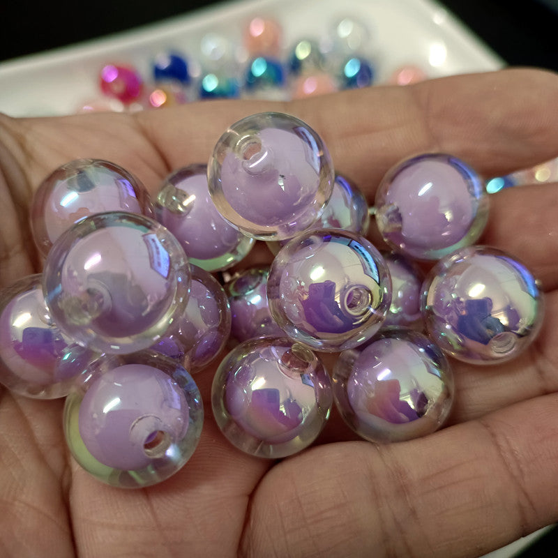 Bead UV Non Scratching Illusion Bead Mid Bead Handmade DIY Bead Loose Bead Pendant Hair Accessories Material Accessories