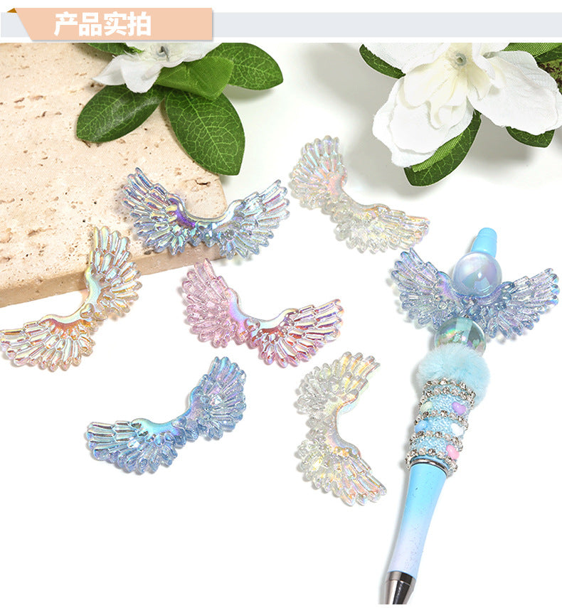 Bead Wings Accessories Handmade DIY Cream Glue Acrylic Headwear Hairclip Accessories Beaded Beads