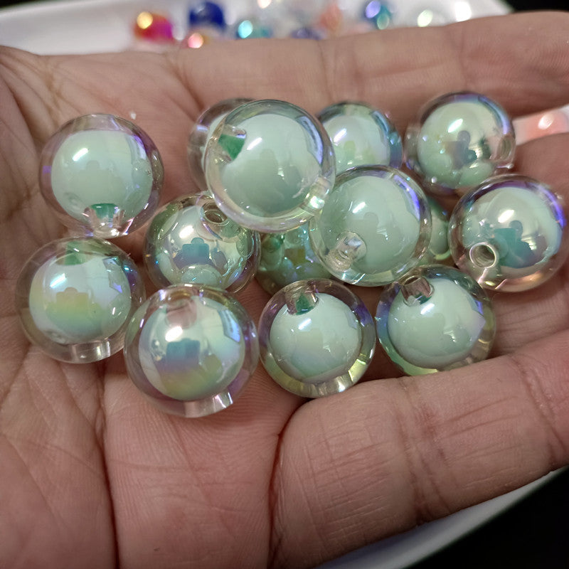 Bead UV Non Scratching Illusion Bead Mid Bead Handmade DIY Bead Loose Bead Pendant Hair Accessories Material Accessories