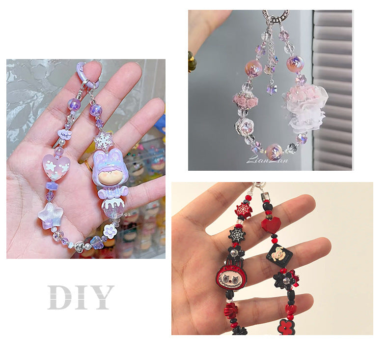 Clay Love Bead Light Luxury Simple Fine Flash Heavy Industry Loose Bead Accessories DIY Bead Pen Jewelry Accessories