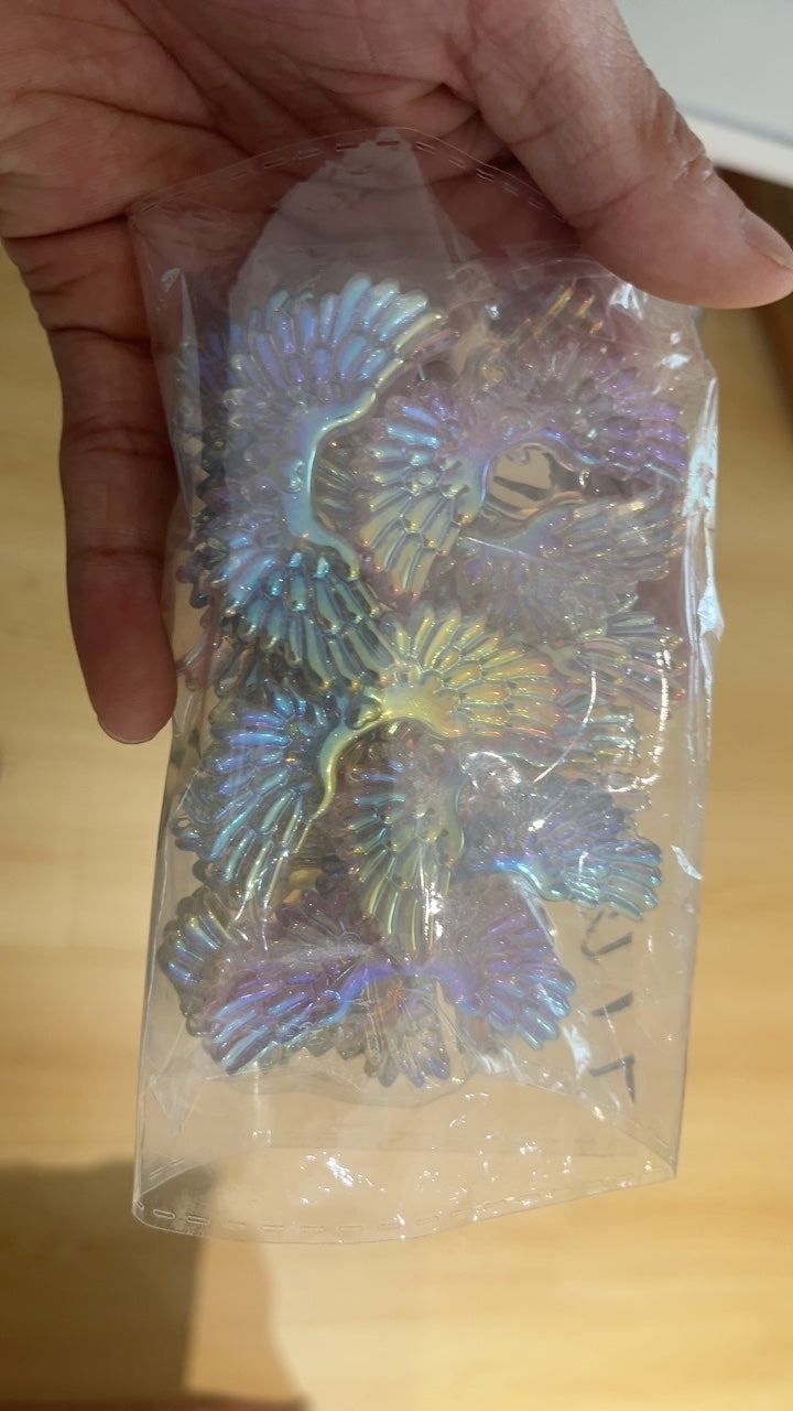 Bead Wings Accessories Handmade DIY Cream Glue Acrylic Headwear Hairclip Accessories Beaded Beads