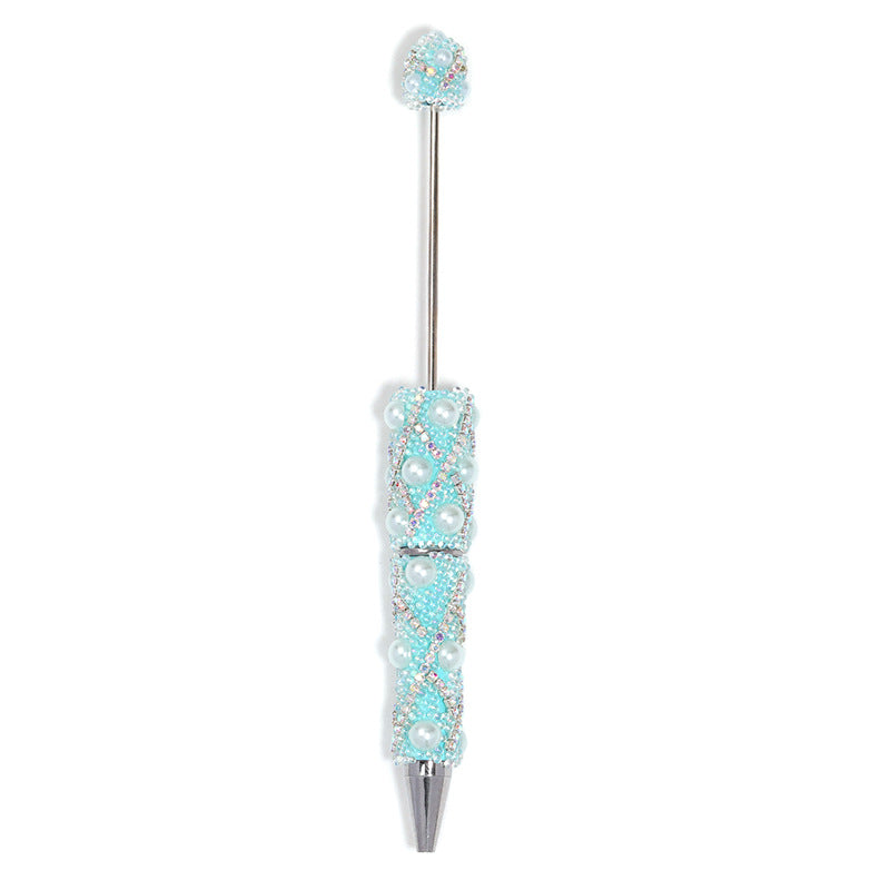 Bead Fine Sparkling Bubble Bead Pen Light Luxury Heavy Industry Bead Pen High Beauty Colorful Chain Cute Bead Pen